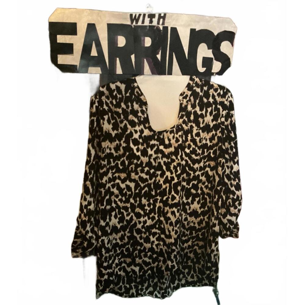 XL Growl Top & Earrings o3126